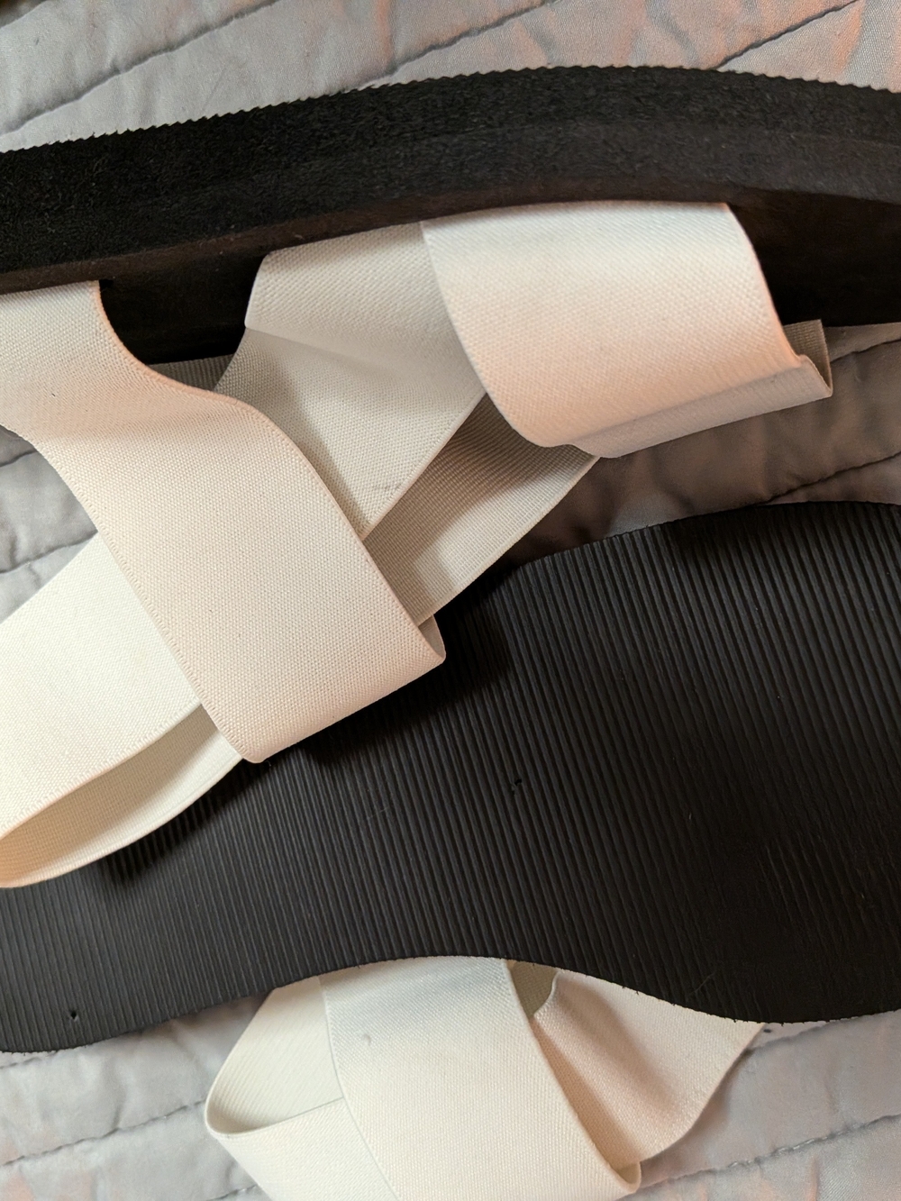 NEW without BoxVintage 1980s Women's Esprit White Strap Slide Sandals